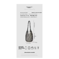 Bolso de cuentas tejido a mano bolso de hombro de viaje bolso de cubo portátil de vacaciones junto al mar - details 2