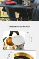 Mini estufa de alcohol colorida portátil para acampar, refrigerada por aire, con resistencia a altas temperaturas y potencia de fuego ajustable - details 9