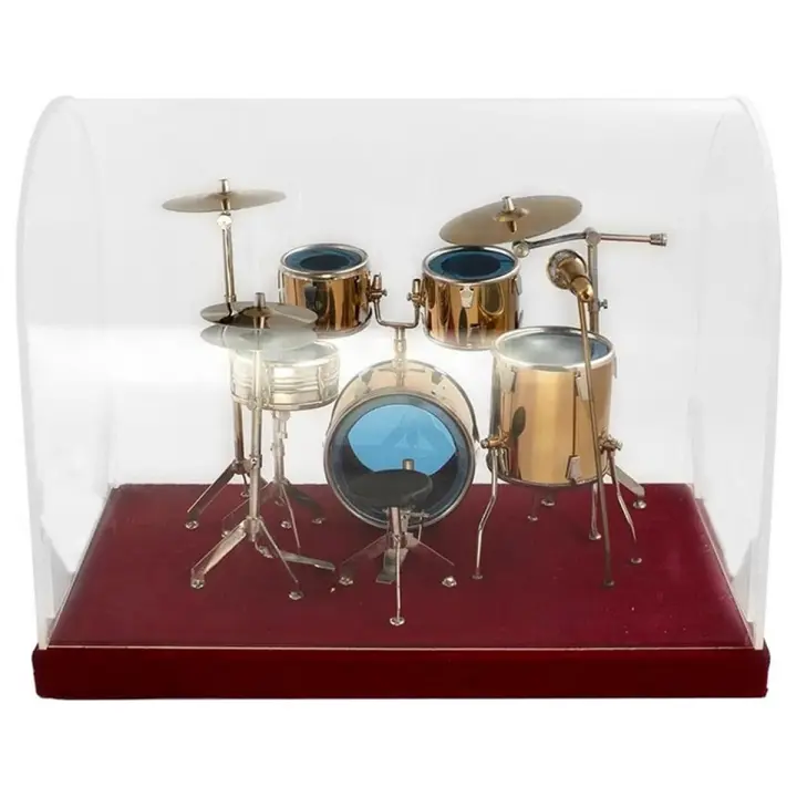 Kit de batería de Jazz en miniatura, modelo de instrumento Musical de platillo de Mini tambor - 1