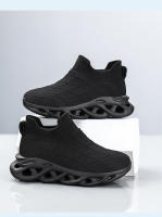 Zapatillas de deporte de marca para niños, zapatos deportivos antideslizantes para correr, zapatos planos casuales para niñas, zapatos de tenis de punto transpirables - details 11