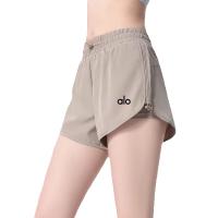 Aloyoga yoga shorts verano mujeres falso dos piezas anti-caminante casual secado rápido transpirable deportes fitness pantalones de entrenamiento - details 0