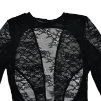 BUNO-Nuevo mono con guantes con estampado de mono de leopardo ajustado transparente de manga larga medias sexis sin espalda pantalones largos Tops calientes - details 10