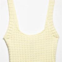 Vestido corto texturizado con tirantes elásticos anchos para mujer, novedad de verano 2025 - details 9