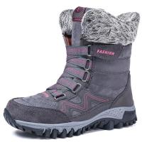 Botas de nieve cálidas para mujer, zapatos de algodón cómodos para exteriores, botas martin para mujer, moda de invierno - details 7