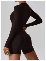 Conjunto de Yoga para Mujeres Fierss Traje Deportivo de Manga Larga Color Sólido - details 22
