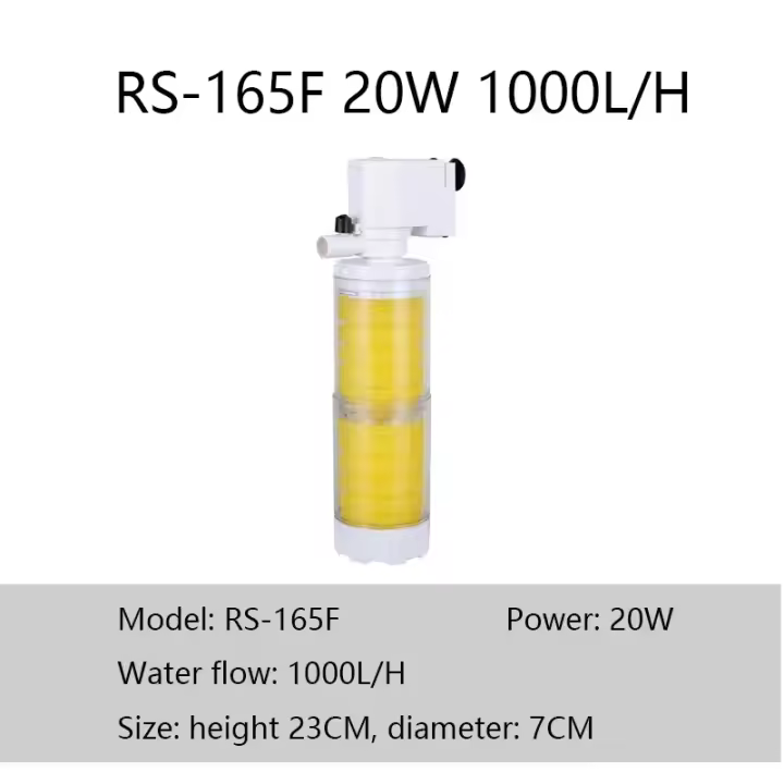 Tanque de peces de acuario con filtro incorporado, filtro de ciclo tres en uno, aireación libre, cambio de agua, bomba de ciclo integrada, Colector de heces, 220V - 1