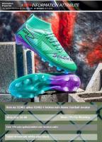 Los zapatos de fútbol avanzados para hombres se pueden hacer de materiales transpirables, diseñados para deportes de verano con plantillas de TPU para un buen agarre y - details 3