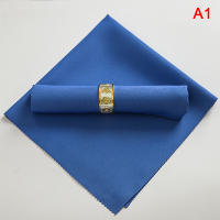 Servilletas de tela de poliéster para decoración del hogar, servilletas para restaurante, boda, fiesta, banquete, cena, 48x48cm - details 1