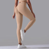 Pantalones de yoga sin costuras para mujer, ropa deportiva Fiess, leggings de cintura alta, pantalones de ejercicio para correr, 11 colores - details 24