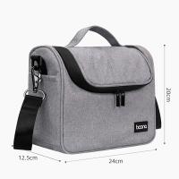 Bolsa para lentes, bolsas impermeables para cámaras, bolsa de almacenamiento de hombro, bolsas para cámaras Dslr negras, bolsas para cámaras digitales grises para cámara SLR - details 2