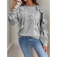 Sudaderas informales holgadas con cuello redondo para mujer, jersey de manga larga Kpop - details 0