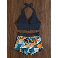 Traje de baño de mujer estampado con correa de surf - details 4