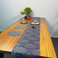 Tapete de té con brocado de estilo chino, tapete de escritorio elegante Retro, mantel decorativo suave de alta gama, casa de té, duradero, nuevo - details 11