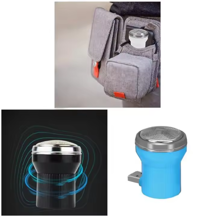 Afeitadora Eléctrica Portátil para Teléfono Móvil Afeitado Rápido, Mini Afeitadora USB, Conveniente para Hogar y Coche - 1