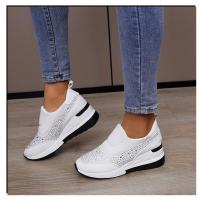 zapatos casuales de tacón de cuña sin cordones para mujer - details 3