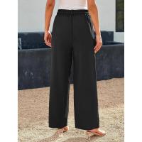 Cargo de cintura alta para mujer Pantalones rectos primavera-otoño - details 1