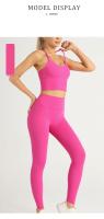 ZHUMU GYM Conjunto de Yoga Traje Deportivo para Mujer Conjunto de Fitness con Sujetador Deportivo y Leggings - details 7