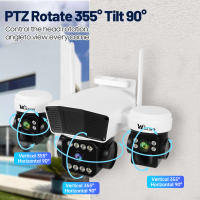 Wistino 3lens 3 pantalla Wifi Cámara 360 grados de visión detección humana Cctv seguridad inteligente para el hogar - details 3