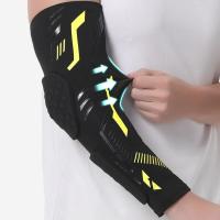 Coderas separadas a prueba de golpes, coderas largas dobles anticolisión, protector de compresión, cubierta de antebrazo de panal para baloncesto - details 9