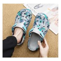 Nuevos Zuecos Para Hombre, Sandalias, Calzado Para Jardín, Sandalias Planas De Camuflaje, Zapatillas De Deporte Para Hombre, Chanclas Para Exteriores, Zuecos Para El Hogar - details 1