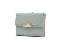 Nueva cartera corta para mujer estilo coreano y japonés Nicheinsminimalista hebilla plegable Simple monedero para estudiante - details 5