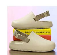 Birken verano Casual ropa exterior sandalias nueva moda talla grande media cerda perezoso suela gruesa zapatillas de hombre botón - details 17