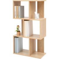 Estantería decorativa/estantes flotantes/Estantería de madera/Estantería con 4 estantes, oficina,modular, sala de estar, biblioteca - Display Shelf SRK-W3 - Marrón ceniza - details 37