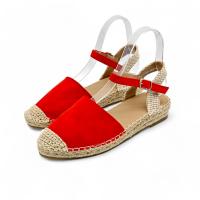 Zapatos de Verano de Lona de Yute con Tacón de Cuña Bajo y Hebilla Sencilla - details 29
