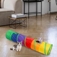 Juguete Interactivo de Entrenamiento para Gatos Túnel Plegable con Accesorio para Mascotas Apto para Cachorros Gatos Perros de Compañía - details 2