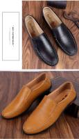 Zapatos deportivos planos para caminar de otoño para hombre de cuero genuino 2020, zapatos de conducción informales transpirables - details 4
