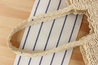 Cuerda de papel hueca con bolsa de hombro individual cóncava de gran capacidad, bolsa tejida de paja para fotos de vacaciones en la playa - details 4