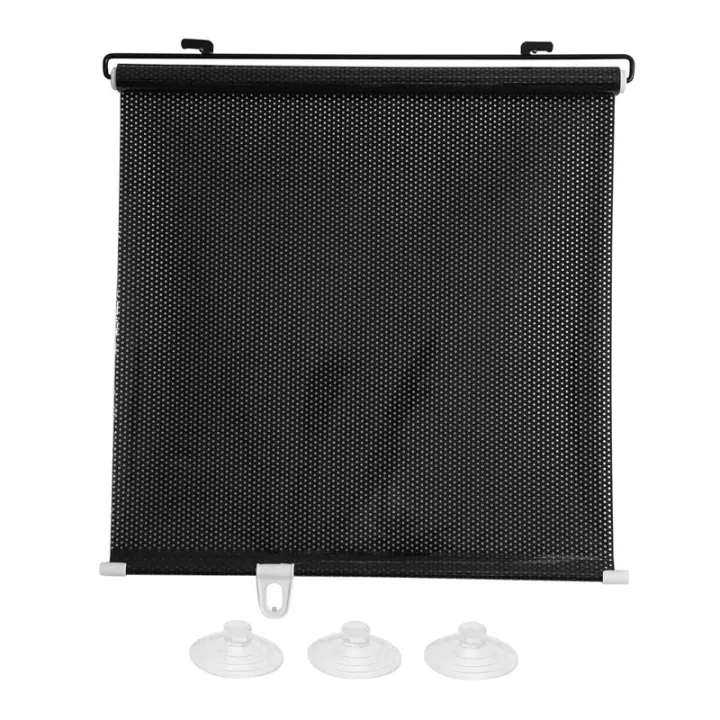 Persiana enrollable opaca con ventosa para sala de estar, cocina, oficina, ventana de coche, cortina perforada gratis A - 1