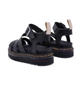 Verano nueva plataforma Martin sandalias de piel de vaca de las mujeres sandalias romanas dedo desnudo hebilla de metal línea de costura - details 7