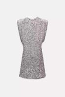 Elegante Falda Mini A-line de Cintura Alta Manga Sin Capas, Cremallera Oculta, Brillo de Lentejuelas Nueva Moda para Mujeres - details 10