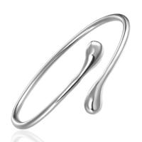 Pulsera abierta chapada en plata de cobre esmerilado para mujer, pulsera de palo dorado de moda Simple de Europa y Estados Unidos - details 7