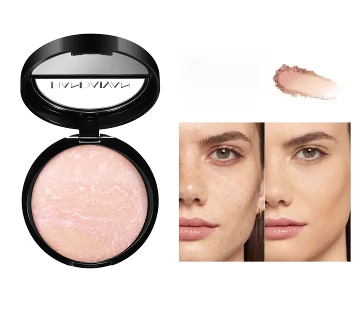 Polvo de Horneado de Mármol Handaiyan Polvo Condensado de Alto Brillo con Control de Aceite Duradero Herramienta de Cuidado de la Piel Facial de Belleza - 1