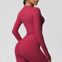 Camisetas de Entrenamiento Sin Costuras para Mujer Ropa Deportiva de Yoga de Manga Larga - details 40