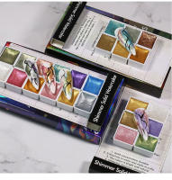 Pinturas en polvo de acuarela para decoración de uñas, pintura metálica para decoración de uñas en polvo cromado, pigmento sólido para manicura, Perla - details 5