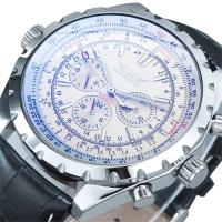 Hombre moda casual hueco multifunción gran dial reloj mecánico automático - details 2