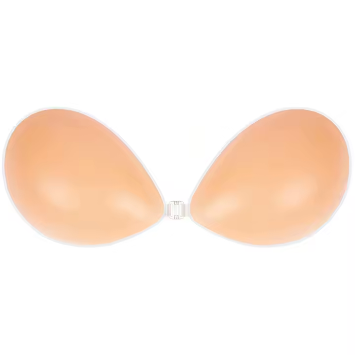 Sujetador adhesivo Invisible pegajoso sin tirantes Push up espalda descubierta reutilizable silicona que cubre sujetadores para pezones - 1