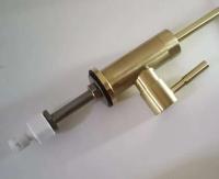 Grifo de Cocina de Acero Inoxidable Montado en la Cubierta Giratorio Agua Fría Puro Oro Plateado - details 4