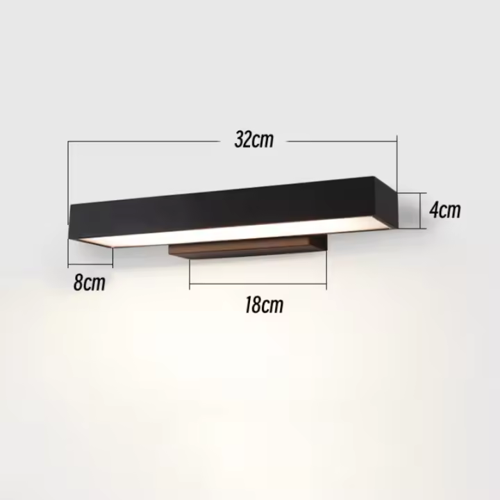 Lámpara LED de pared moderna para exteriores, Faro de puerta impermeable, negro, inoxidable, para puerta de entrada de Villa - 1