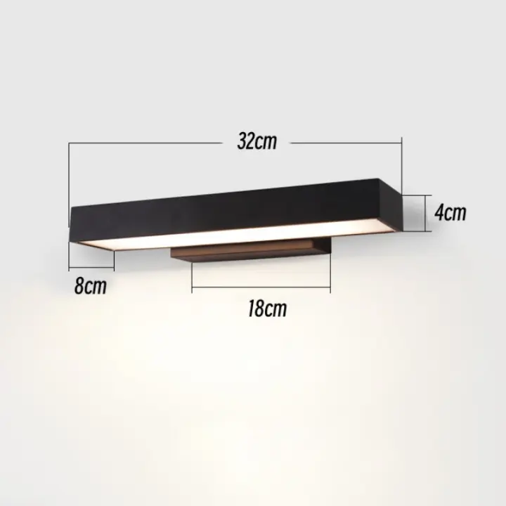 Lámpara LED de pared moderna para exteriores, Faro de puerta impermeable, negro, inoxidable, para puerta de entrada de Villa - 1
