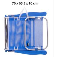 Ligera Portátil |   Baja y Reclinable de 4 Posiciones |   Para camping, piscina, terraza o jardín azul - details 4