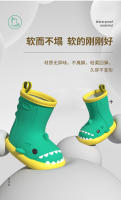 Zapatos de lluvia para niños al aire libre de dibujos animados impermeables y antideslizantes botas de lluvia zapatos de goma. - details 4