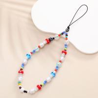 Cordón de teléfono con cuentas hecho a mano, correa de muñeca con cuentas, cadena de teléfono con perlas, eslinga antipérdida colorida, accesorios para teléfono móvil - details 16