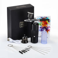 Mini inyector de oxígeno Nano, pulverizador de niebla, Kit de compresor de aire para arte de tatuaje de uñas, decoración de belleza, aerógrafo, pistola de pulverización de pintura - details 8