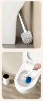 Cepillo De Limpieza Para Inodoro Montado En La Pared Herramientas De Limpieza De Baño Accesorios De Baño Sin Huecos Duradero Plástico - details 3