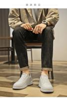 2025 Nuevo blanco limpio para hombres guapos y refrescantes para zapatos de moda versátiles e informales diarios - details 14