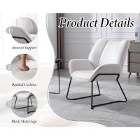 Sofá de Salón Moderno de Lino Estilo de Descanso con Brazo para Dormitorio - details 24